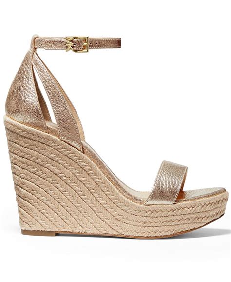 michael kors kimberly wedge sandal|michael kors suede wedges.